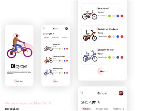 Bicycle app ui design concept by Niklluster 12 on Dribbble