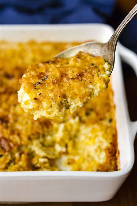 Creamed Corn Casserole - Skinny Healthy Food