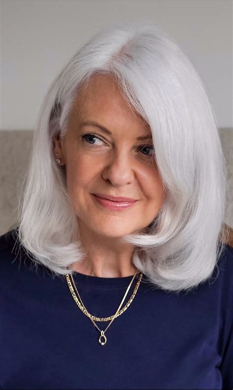 10+ Supreme Hairstyles For Women Over 50 With White Hair