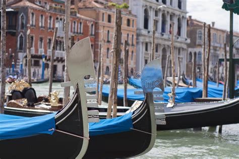 Gondola boats in Venice stock photo. Image of canal, buildings - 26597082