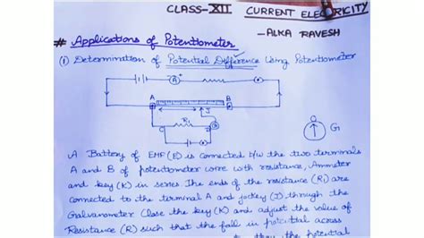 Class-XII Unit- Current Electricity Topic- Applications of ...