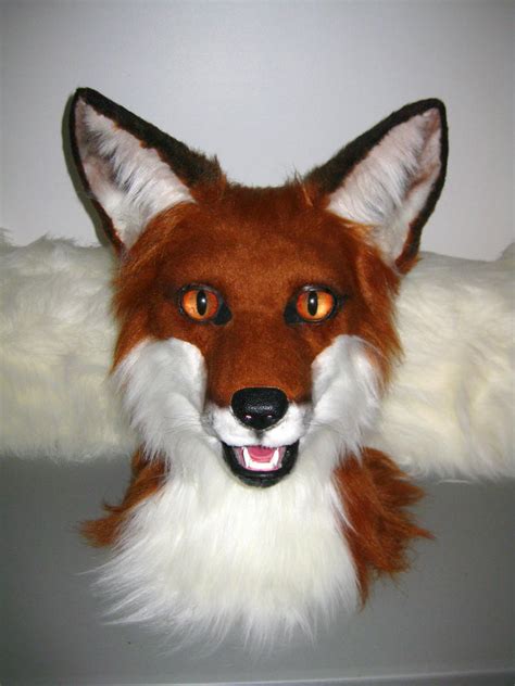 Red Fox Mask - Up for Auction! by MaewynShadowtail on DeviantArt