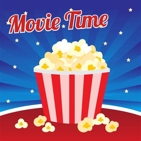 Movie Film Popcorn Vector PNG Images, Popcorn Movie Time, Poster, Media, Box PNG Image For Free ...