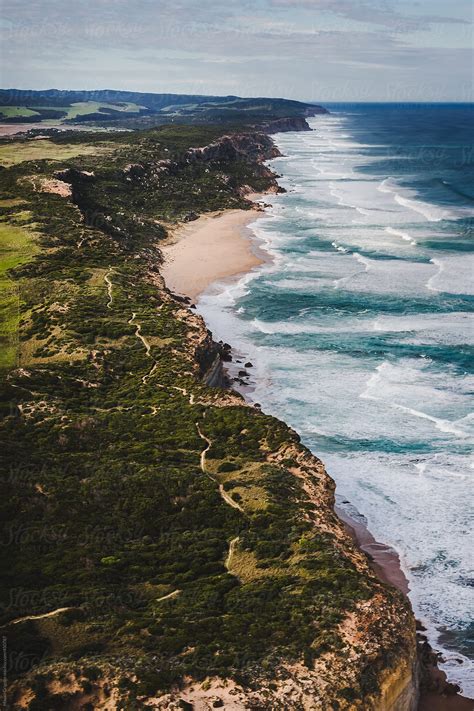 "Aerial View Of The Twelve Apostles & Great Ocean Road, Australia" by Stocksy Contributor "Mauro ...