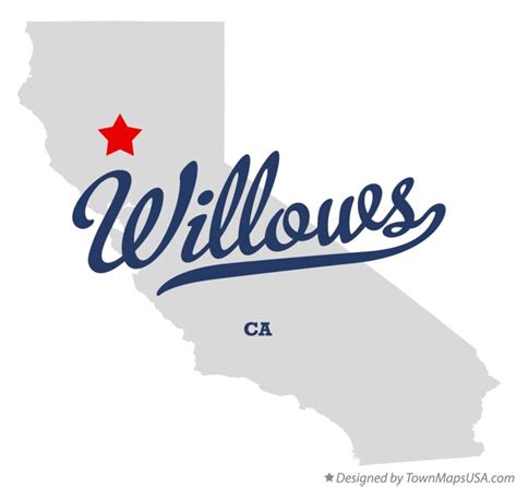 Map of Willows, CA, California