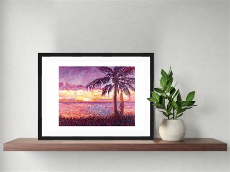 Sunset Beach Wall Art Print - Etsy