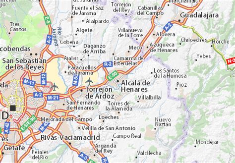 Map of Alcalá de Henares - Michelin Alcalá de Henares map - ViaMichelin