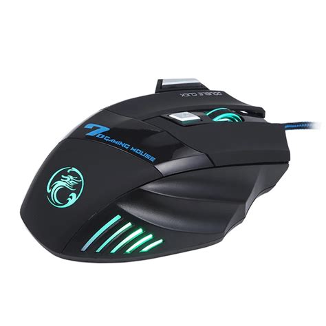 מוצר - Professional Double Click 7 Buttons 3200DPI Gaming Mouse USB Wired Optical Computer Game ...