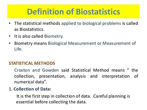 Biostatistics