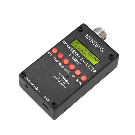 Mini60s 1-60MHz HF ANT SWR Antenna Analyzer Meter with Bluetooth ...