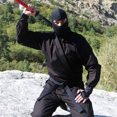 Authentic Black Ninja Uniform Costume - Etsy