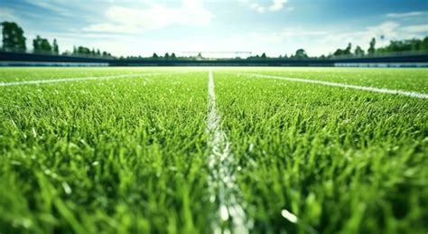 AI generated the grass makes a perfect grass field football field ...