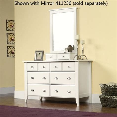 Shoal Creek Dresser Soft White - Sauder Furniture - 411201 - Dressers ...