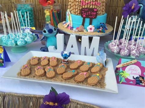 Lilo and Stitch Inspired Hawaiian Luau | CatchMyParty.com Disney Birthday Party, Hawaiian ...