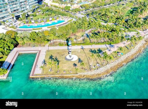 Miami Beach South Pointe Park Stock Photo - Alamy