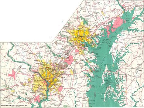 Washington DC and Baltimore MD City Map - Washington DC • mappery