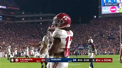 Alabama INSANE game winning touchdown vs Auburn 2023 Iron Bowl - Win ...