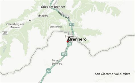 Brenner Pass Italy Map