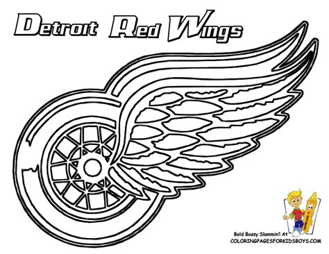 NHL Hockey Coloring Pages - Coloring Home