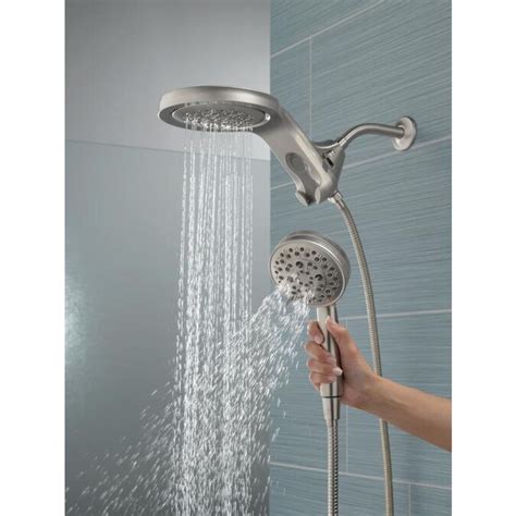 Delta Universal Showering Components Stainless 5-Spray Dual Shower Head 1.75-GPM (6.6-LPM) in ...