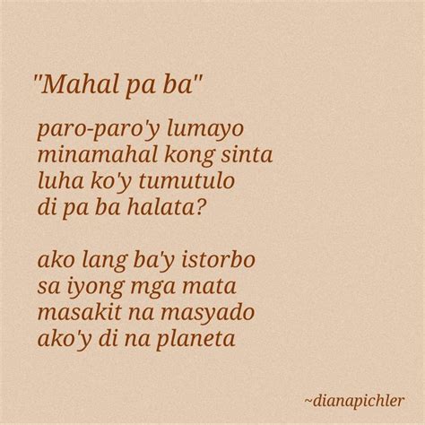 tanaga // mahal pa ba | Tagalog love quotes, Tagalog quotes funny ...