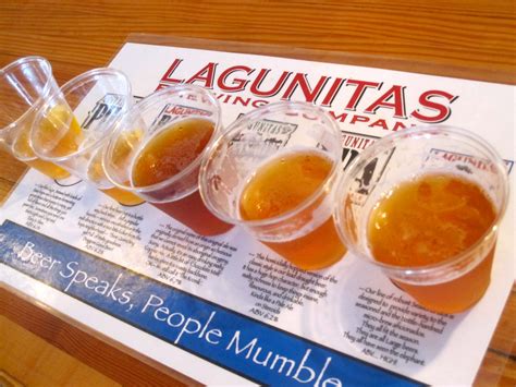 Sampler at Lagunitas Brewery in Petaluma, CA – 180 Degrees West