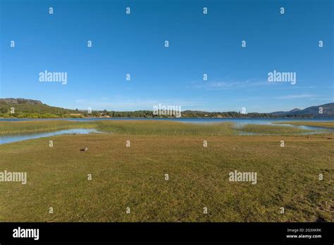 Landscape at Alumine Lake, Villa Pehuenia, Argentina Stock Photo - Alamy