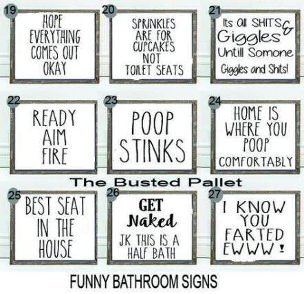 Signs Funny Bathroom Quotes - ShortQuotes.cc