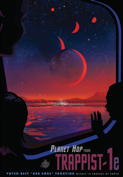 Beautiful NASA Poster Encouraging Travelers to Visit the Earth-Like Planets of the TRAPPIST-1 System