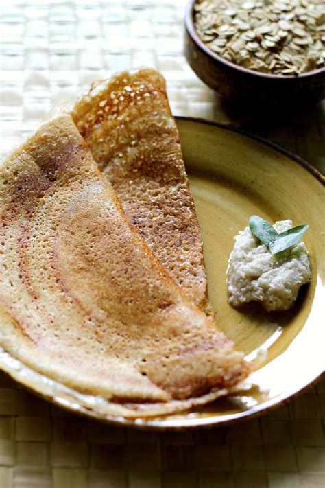 Oats Dosa - No Fermentation Required - Ruchik Randhap