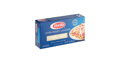 Barilla Oven Ready Lasagna Noodles Nutrition | Besto Blog