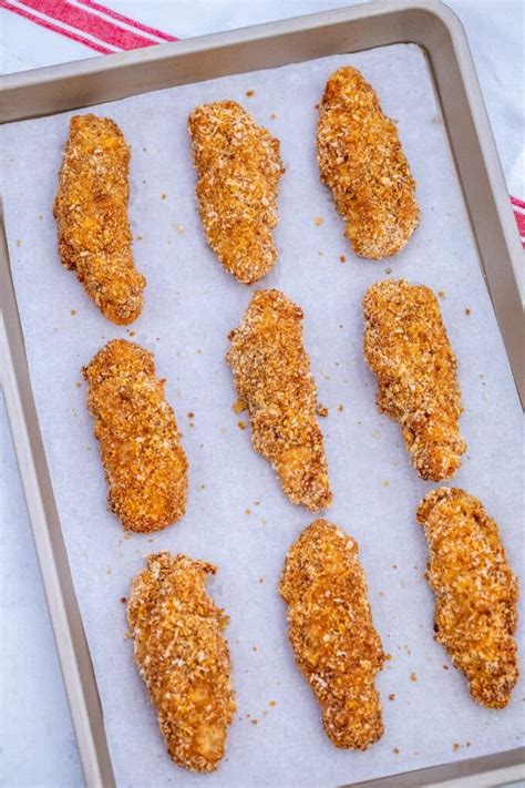 Easy Baked Crispy Oven Baked Chicken Tenders - S&SM