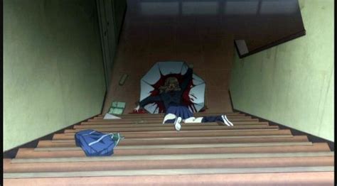 Anime Girl Falling Down Stairs