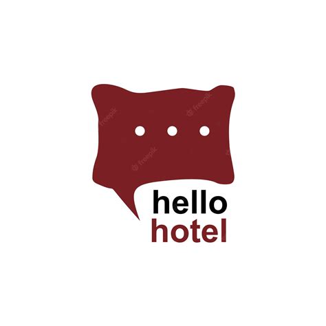 Premium Vector | Hotel pillow decoration interior design logo