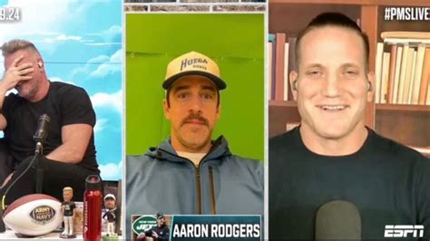 Pat McAfee Announces Aaron Rodgers' ESPN Appearances Are Done For This ...