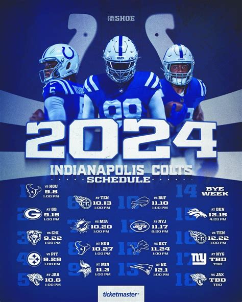 Our 2024 Schedule : r/Colts