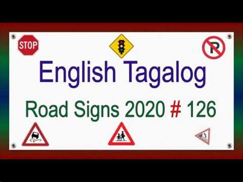 English Tagalog Road Signs ( 2020 ) # 126 - YouTube