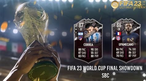 FIFA 23 Angel Correa and Dayot Upamecano World Cup Showdown SBCs: How to complete, estimated ...