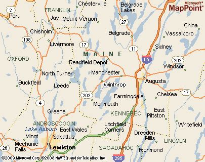 Where is Winthrop, Maine? see area map & more