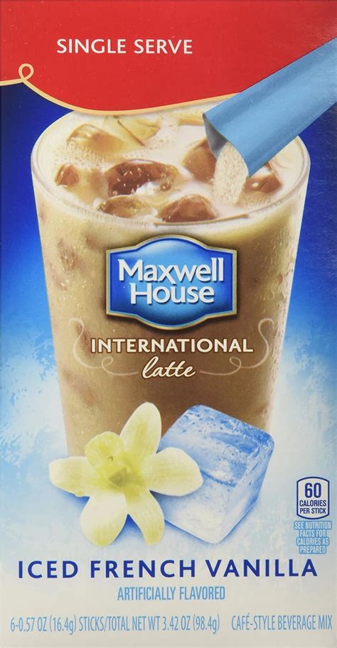 Maxwell House International Coffee French Vanilla Iced Latte Singles, 3.42-Ounce | eBay