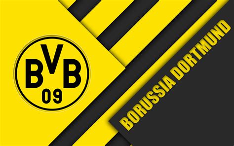 Download BVB Emblem Logo Soccer Borussia Dortmund Sports 4k Ultra HD Wallpaper