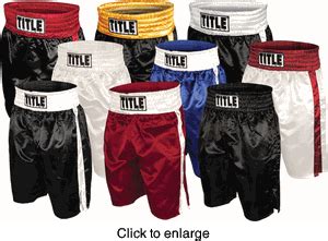 The Long and the Short of Title Professional Boxing Trunks