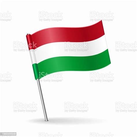 Hungarian Flag Map Pointer Layout Vector Illustration Stock Illustration - Download Image Now ...