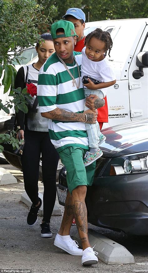 Tyga enjoys quality time with mini-me son King Cairo | Daily Mail Online