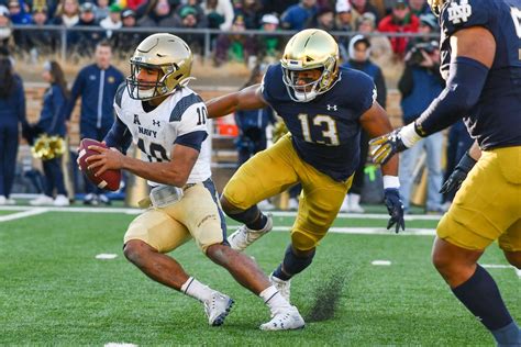 College Football: Notre Dame VS Navy Highlights & Postgame Video - One ...