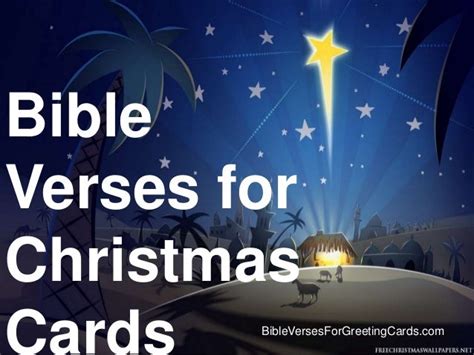 Bible Verses For Christmas Cards