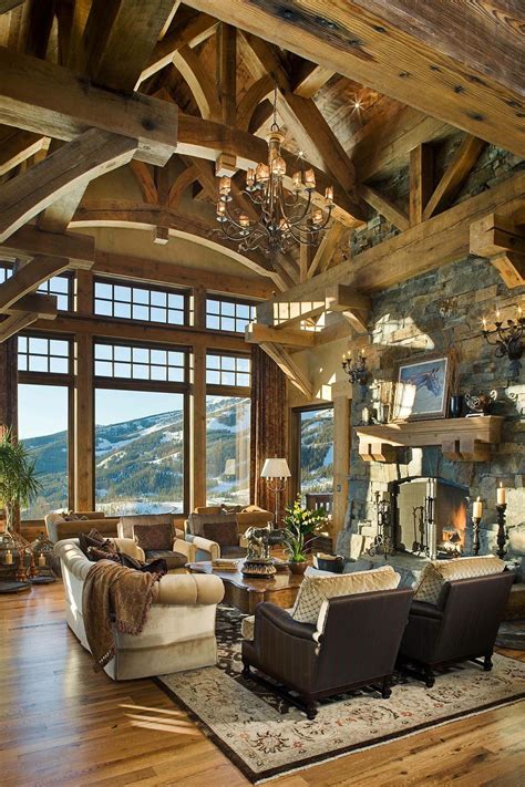 Handcrafted timber frame home with astonishing Rocky Mountain views ...