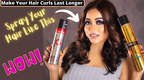 Make Your Hair Curls Last longer , This is How to Use Hair Spray For Hair Styling - YouTube