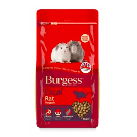 Burgess Excel Adult Rat Chicken Dry Food 1.5kg - Peejay Pets Superstore Ltd