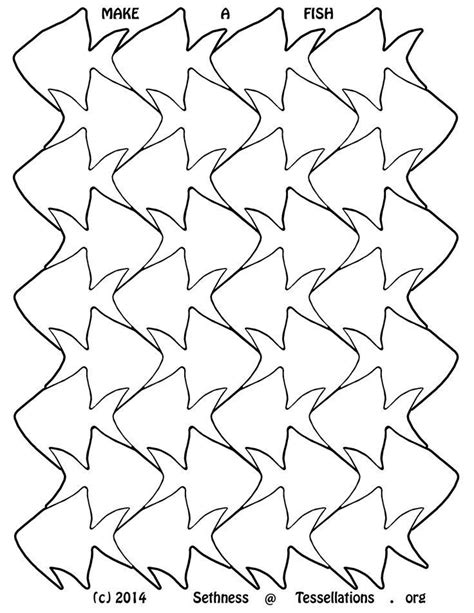 Fish Tessellation Patterns | Tessellation patterns, Escher art, Tessellation art